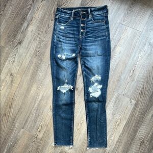 American Eagle Outfitters High Rise Blue Jeans